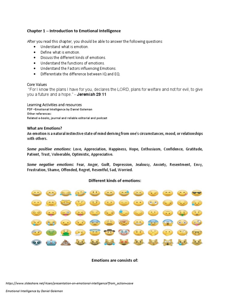 Understanding Emotional Intelligence Basics | PDF | Emotions ...