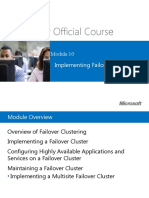 Microsoft Official Course: Implementing Failover Clustering
