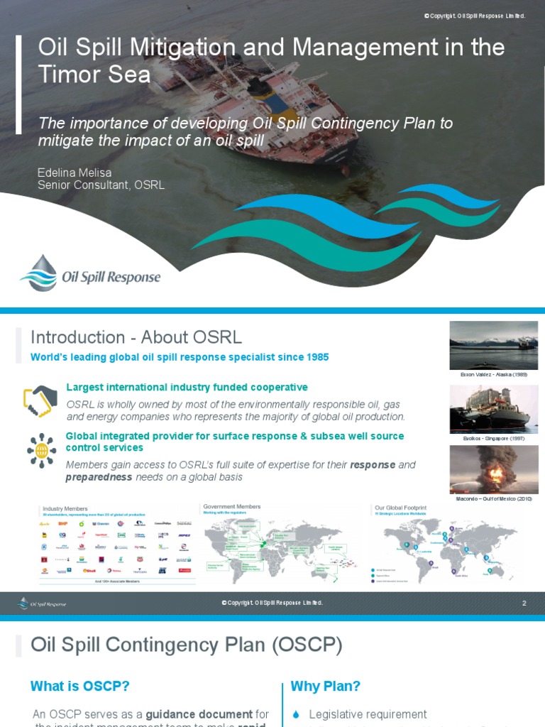 OSRL UNDP Webinar On Oil Spill Mitigation and Management NTT | PDF ...