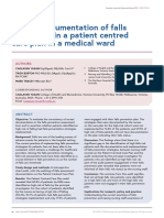 Nurses' Documentation of Falls Prevention in A Patient Centred Care Plan in A Medical Ward