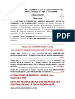 Programacion No. 1, de La Clase de Legislacion Empresarial Primer Parcial, Periodo III - 2021 - Septiembre