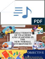 Characteristics of Teacher Learner in New Normal - Irish Buyan