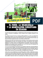 Alex Dolcino - El Poder, La Delincuencia y La Manipulación Publicitaria en Ecuador