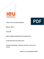 Actividad de Aprendizaje 1. Planeación, Dirección y Control de Una Empresa