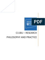 C11Bu - Research Philosophy and Practice