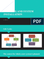 1.1.1 To 1.1.7 Planning & System Installation