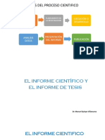 El Informe Científico y de Tesis