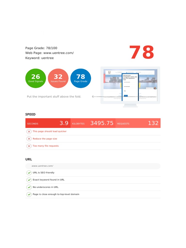 UEntrée SEO Audit Report Summary | PDF | Search Engine Optimization ...