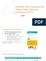 Tata Cara Menambah Data Keluarga dan Update Status Data Vaksinasi  Kementerian PUPR