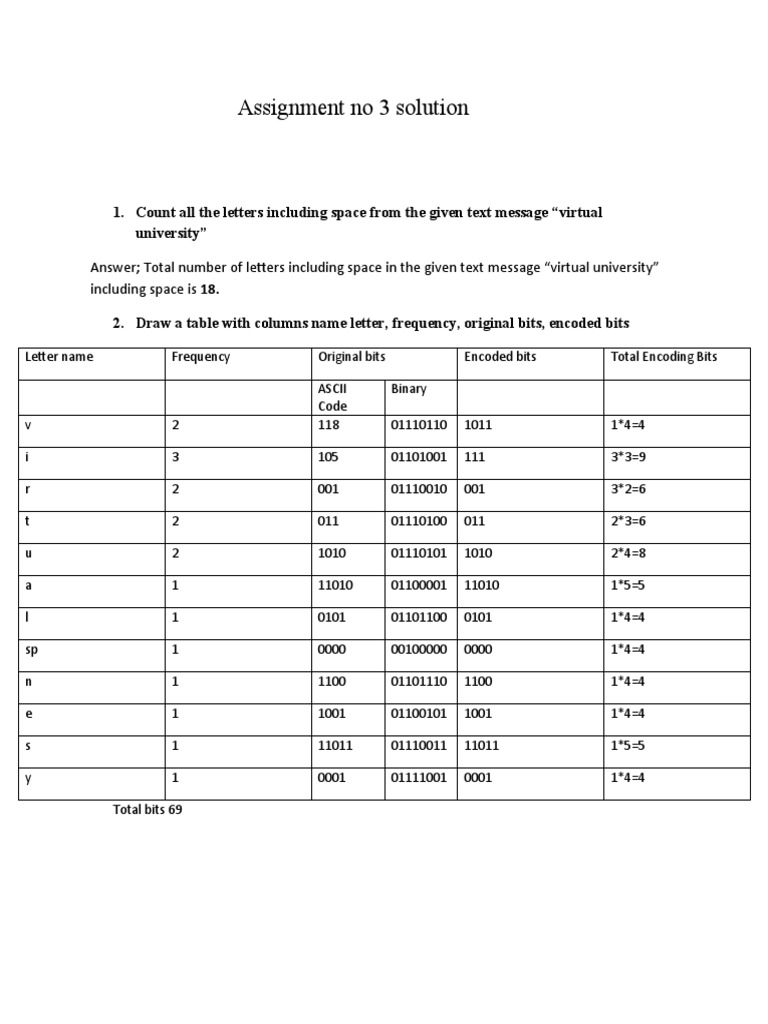 Assignment No 3 Solution by Me | PDF