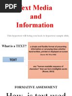 Text Information and Media