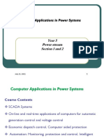 Computer Applications in Power Systems: Year 5 Power Stream Section 1 and 2