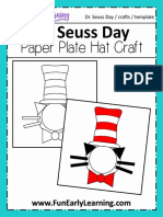 Dr. Seuss Paper Plate Hat Craft