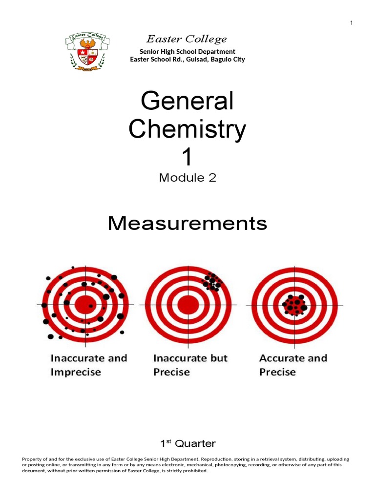 General Chemistry 1: Measurements | PDF | Significant Figures ...
