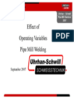 Effect of Operating Variables