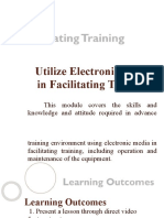 Utilize Electronic Media in Facilitating Training