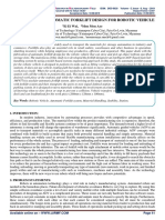 Fabrication of Automatic Forklift Design For Robotic Vehicle