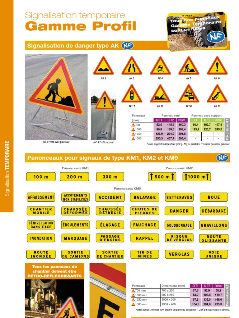 Cône De Signalisation Jaune - 2 Bandes Rétro Réfléchissantes - 750 Mm Ou  1000 Mm