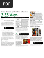 Download 333 Ways Tracing Rhetorical Style from Prose to New Media by DerekMueller SN52773863 doc pdf