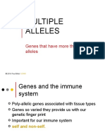Multiple Alleles: Genes That Have More Than Two Alleles