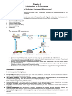 Chapter-1 Introduction To E-Commerce: Que. What Is E-Commerce? or Explain Features of E-Commerce? E-Commerce