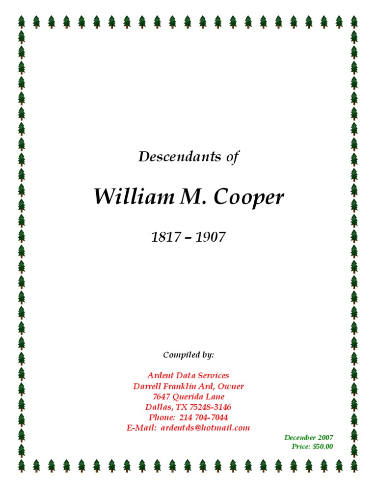 Descendants of William M. Cooper 2007 without Images ... - 