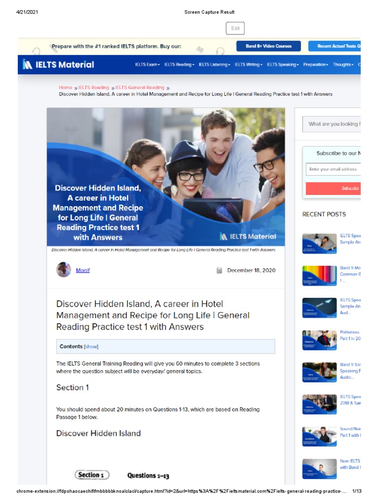 Screen Capture Result PDF