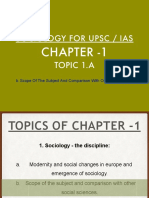 Sociology For Upsc / Ias: Chapter - 1