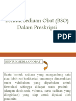 Bentuk Sediaan Obat