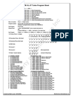 FBI XL-2T Turbo Program Sheet