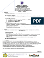 Department of Education: Detailed Lesson Plan in Grade 10 Mathematics
