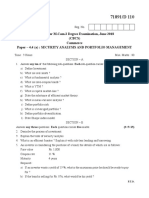 (CBCS) Commerce Paper - 4.4 (A) : Security Analysis and Portfolio Management