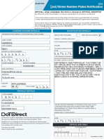 Lost - Stolen Number Plates Notification (Form VL14) - LBU - F - VL - VL14 - LostStolenPlates