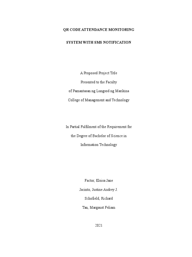3BSIT5E Schofield QRCodeAttendance | PDF | Qr Code | Computing