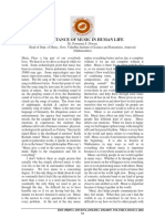 Importance of Music in Human Life: ISSN (PRINT) : 2393-8374, (ONLINE) : 2394-0697, VOLUME-5, ISSUE-5, 2018