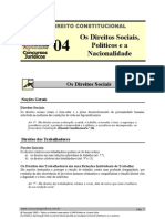 CNT 04 - Os Direitos Sociais, Políticos e A Nacionalidade