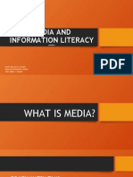 Media and Information Literacy: Lesson 1