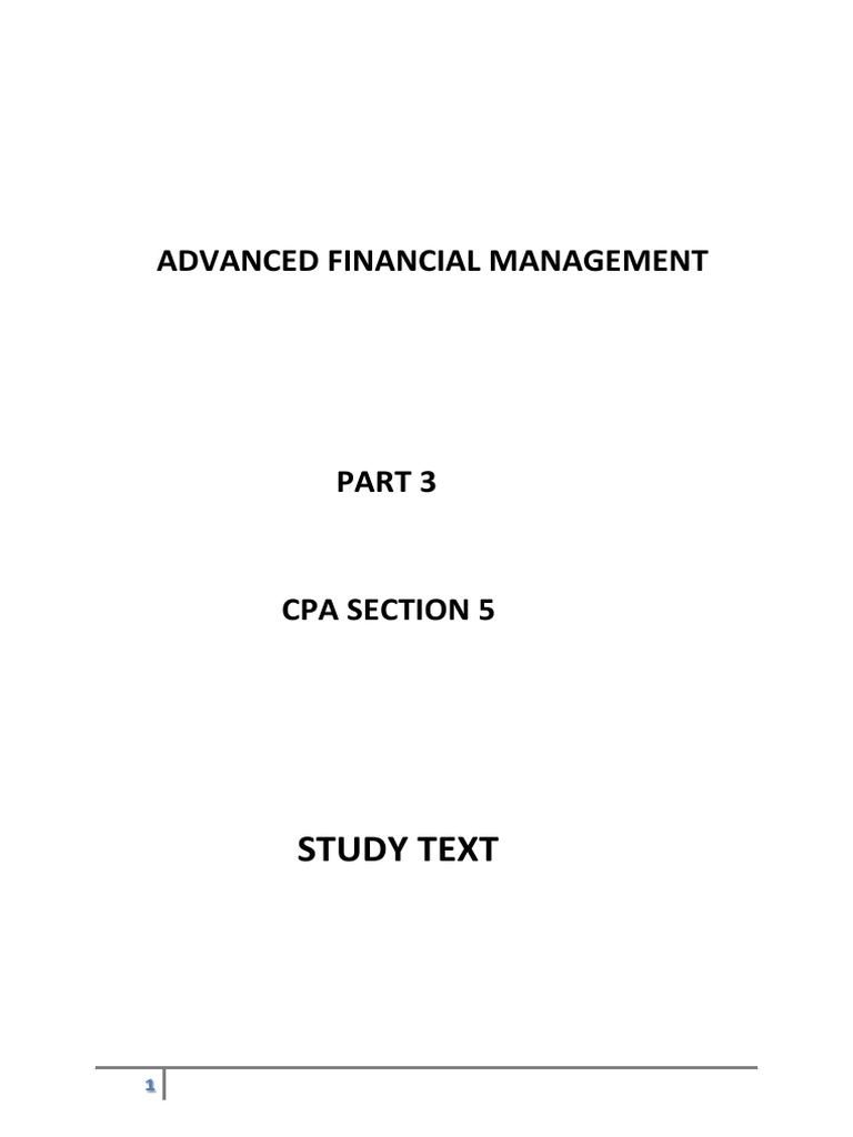 New Advanced Financial Management | PDF | Bonds (Finance) | Corporate ...