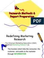 Research Methods & Report Preparation