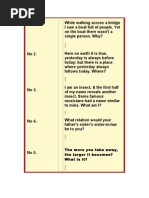 Riddles (Questions)