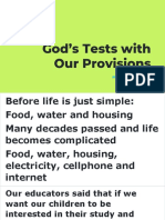 test of our provision