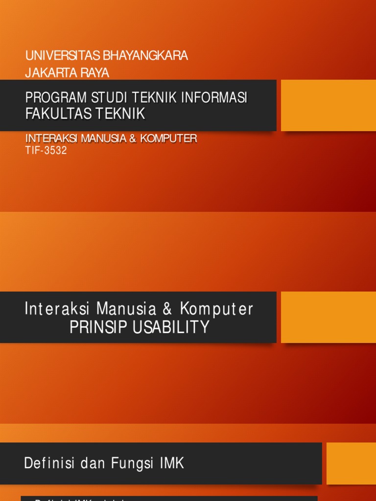 Prinsip Usability dalam IMK | PDF