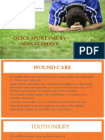 Quick Sport Injury Management