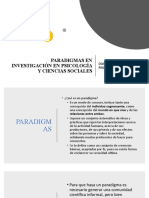 Paradigmas en Investigación en Psicología y Ccss