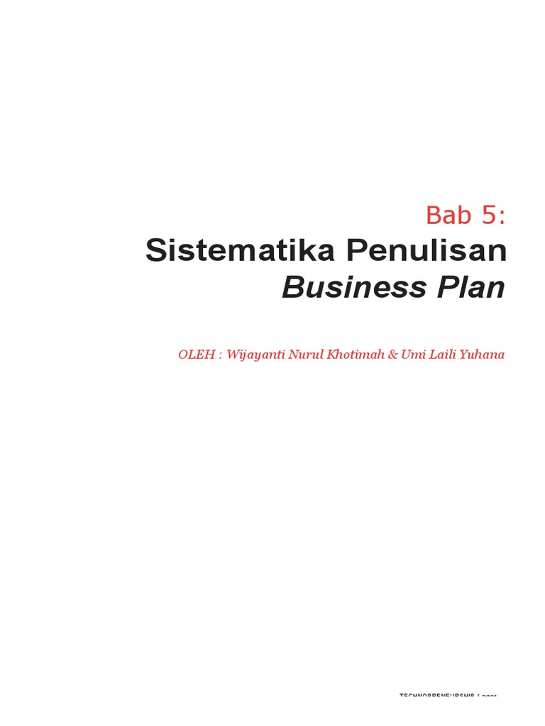 ENTERPREUNERSHIP Bab 5 | PDF | Bisnis