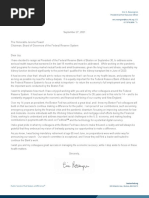 Rosengren Letter To Chair Announcing Retirement