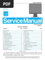 Lenovo 9220 HB1 LCD Monitor Service Manual