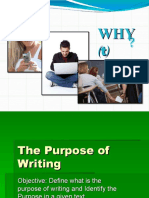 Lesson 5 - The Purpose of Writing
