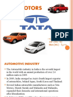 Tata Motors: - Yashi Thakkar IM-2K6-90 MBA (MS) 5yrs