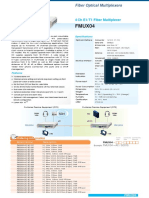 FMUX04: 4 CH E1/ T1 Fiber Multiplexer